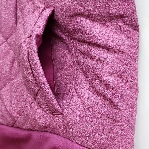 High Sierra Women's Insulated Heathered  Pink Zip Up Quilted Bomber Jacket Sz XL - Picture 5 of 15